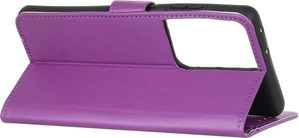 Actual product image MU Classic Litchi Leather Bookcover Series (Samsung Galaxy S21 Ultra)
