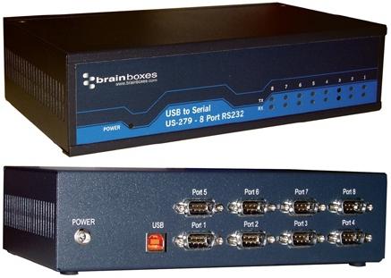 Image du produit Brainboxes USB 8 ports RS232 1MBaud