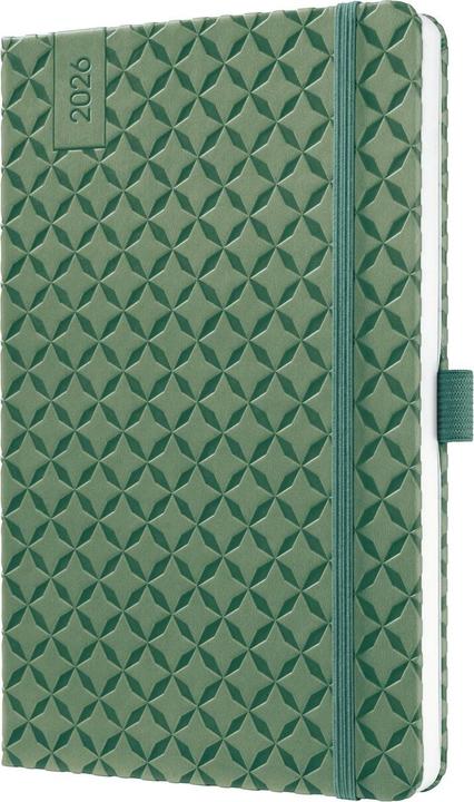 Immagine prodotto Jolie Agenda Flair 2026 J6135 1W/2S natural green ML A5 (13,5 x 20,3 cm, Tedesco)