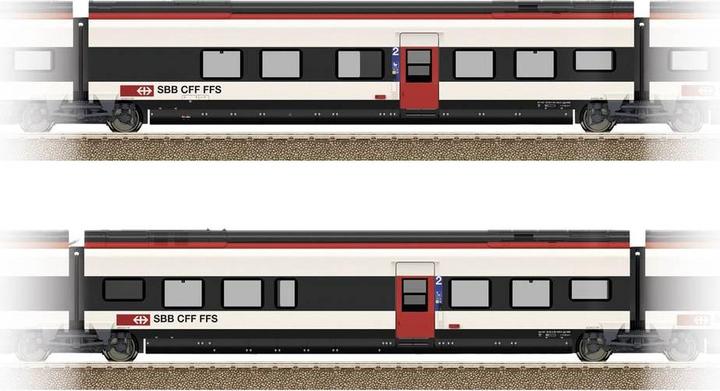 Trix H0 23281 H0 Ergänzungsset 1 zu Giruno der SBB B(B11) 2.Klasse und C(B10) 2.Klasse (Spur VI)