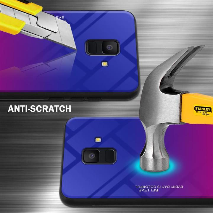 Produktbild Cadorabo TPU 2 Farben Glas Cover (Samsung Galaxy J6 (2018))