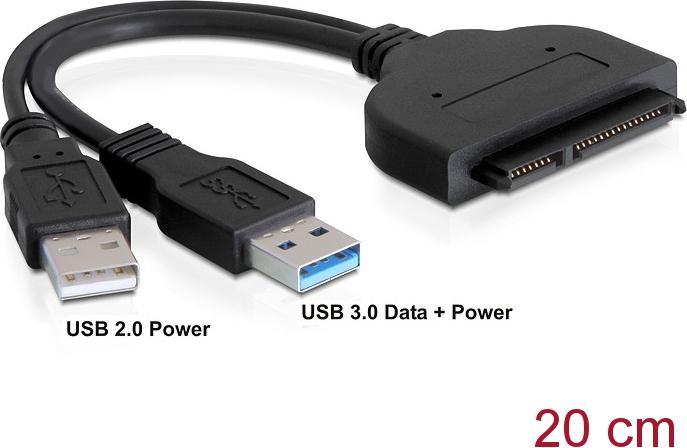Actual product image Delock S-ATA closed (USB 3.0, USB 2.0)