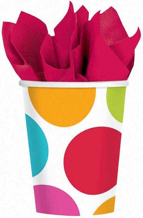 Actual product image Amscan Paper Cabana Dots Party Cup (Pack of 8) (8 x)