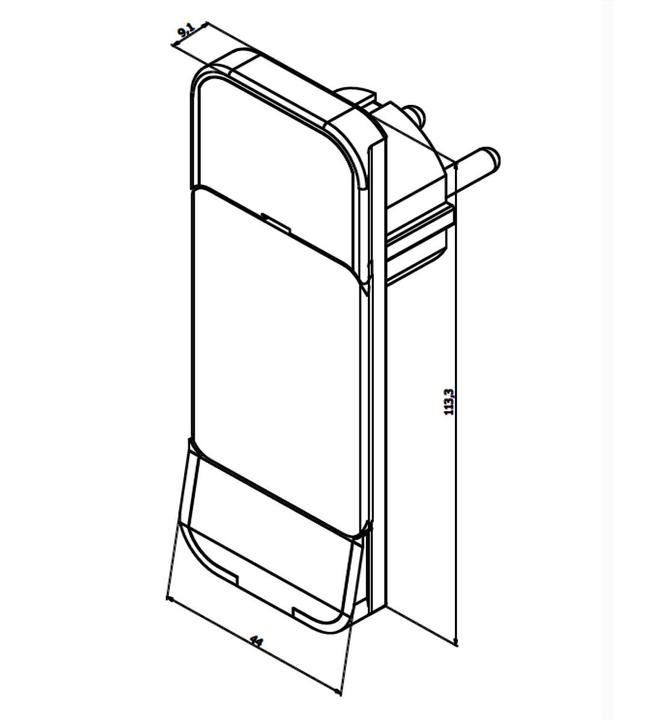 Actual product image Bachmann Surface mounted socket (3 x, CEE 7/3, 1.60 m)