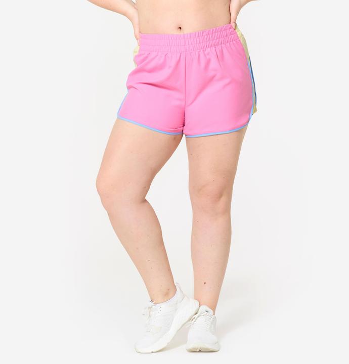 Actual product image Domyos Shorts kurz leicht - rosa/gelb (S)