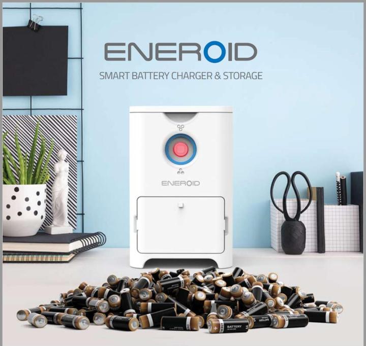 Immagine prodotto Eneroid Caricabatterie a celle rotonde (1 pz., AAA, Caricabatterie senza batteria)