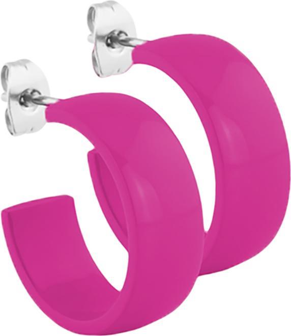 Star Piercing Ohrstecker violett rund abgerundet 8x20 (ohne Messing, Chirurgenstahl 316L)