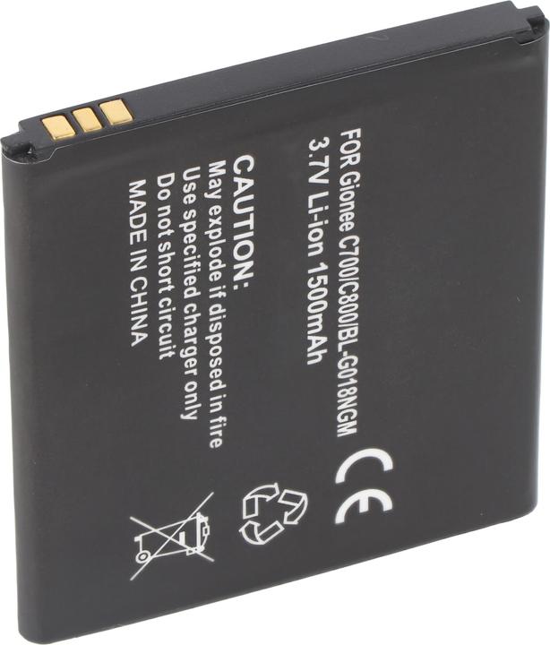 Image du produit XCell Batterie compatible avec Gionee C700 Batterie Li-Ion BL-G018, 3.7V, 1500mAh, 60x55x4,8mm