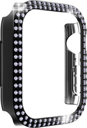 Produktbild Cover-Discount Apple Watch 45mm - Glitzer Strass Schutz Case schwarz