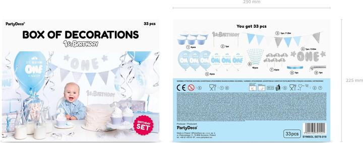 Immagine prodotto Partydeco Kit per il 1° anniversario