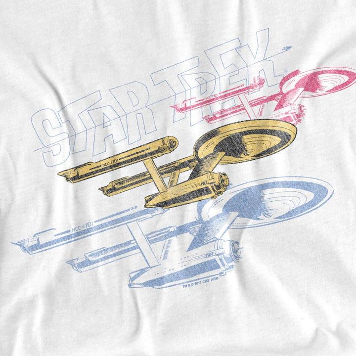Actual product image Unisex Adult Tri Enterprise Retro T-Shirt (XL)