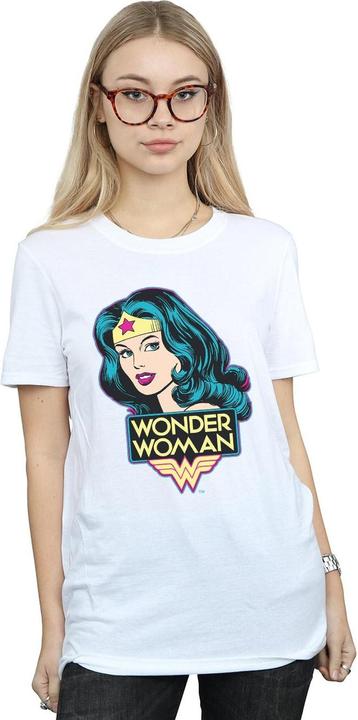 Actual product image Wonder Woman Womens/Ladies Head Cotton T-Shirt (XXL)