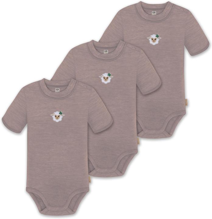 Normani 3er Set Baby Merino Kurzarmbody „Tihoi" - 9311