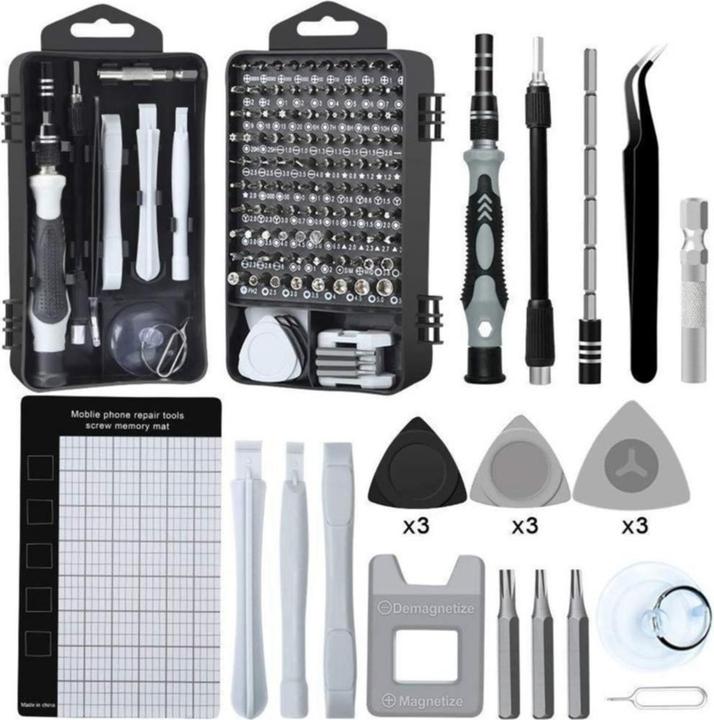 Image du produit Apfelkiste Kit de réparation professionnel pour appareil mobile - Tournevis & outil d'ouverture avec boîte de