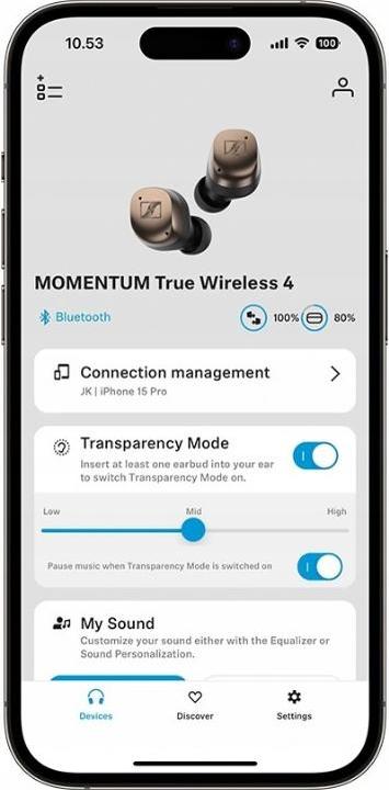 Produktbild Sennheiser Momentum True Wireless 4 (ANC, 7 h, Kabellos)