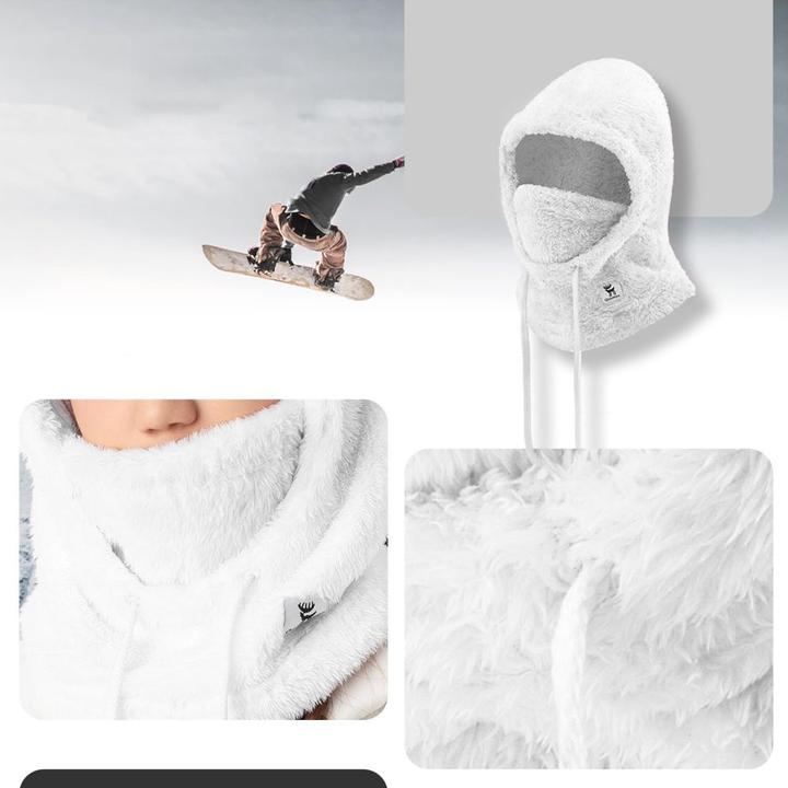 Actual product image Qunature Arctic Velvet Ski Balaclava Size M - White