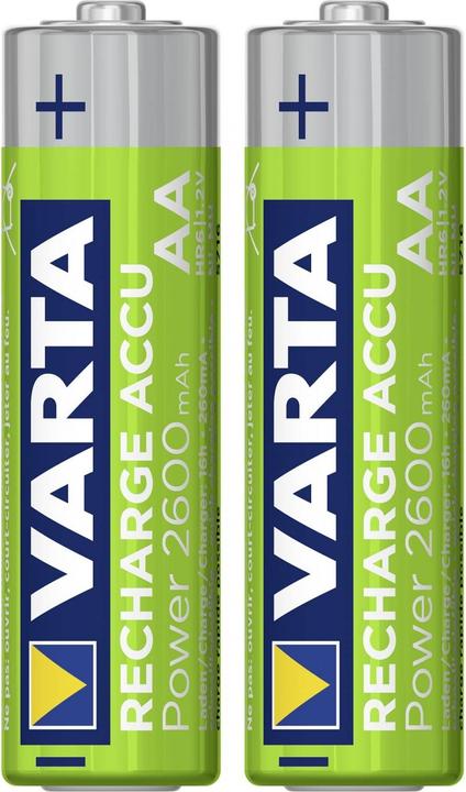 Actual product image Varta Recharge Accu Power (2 pcs., AA, 2600 mAh)
