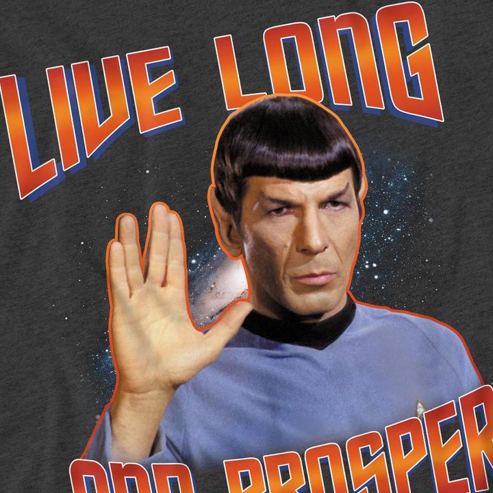 Actual product image Star Trek: The Original Series Unisex Adult Live Long and Prosper Spock T-Shirt (XXL)