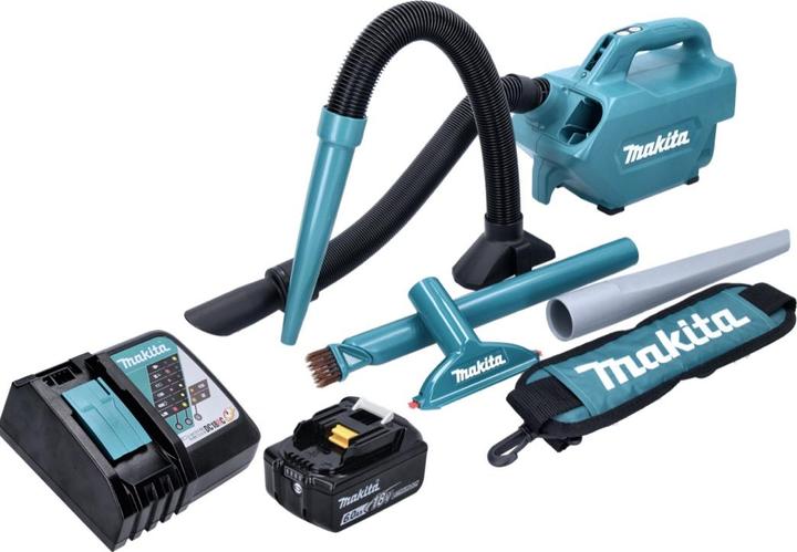 Produktbild Makita DCL 184 RG1 Akku Staubsauger 18 V 54 mbar 0,5 l + 1x Akku 6,0 Ah + Ladegerät
