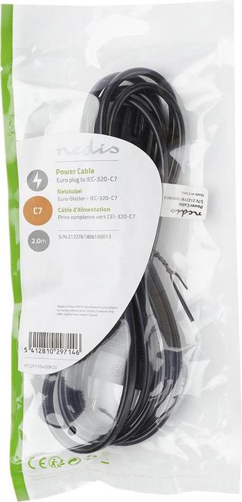 Produktbild Nedis Netzkabel IEC-320-C7 (2 m)