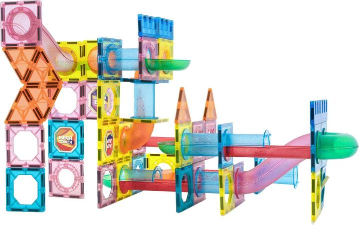Produktbild Grafix Bauspielzeug Magnetische Fliesen XL mit Aufbewahrungstasche, 96 Stück.