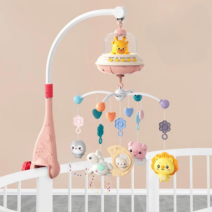 Immagine prodotto Activity Board Musikalische Baby Krippe Mobile mit Lichtern Musik Projektion für Kleinkinder Fernbedienung Krippe