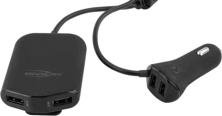 Actual product image Ansmann DC/DC Car Charger 9.6A 4 Port USB