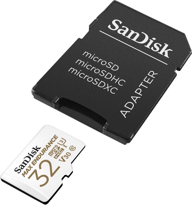 Productafbeelding SanDisk Maximaal uithoudingsvermogen (32 GB, microSDHC, U3, UHS-I)