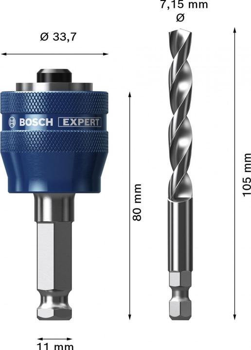 Image du produit Bosch Professional Zubehör Adaptateur Expert Power Change Plus (7.15 millimètres)