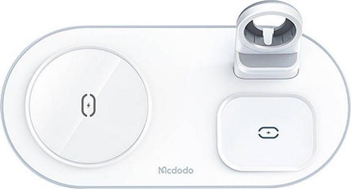 Mcdodo Wireless Charger CH-7062 3 in 1 15W (mobile/TWS/Apple watch) (white) (15 W)