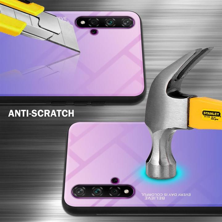 Actual product image Cadorabo TPU 2 colors glass cover (TCL 20S, Huawei Nova 5T, K20)