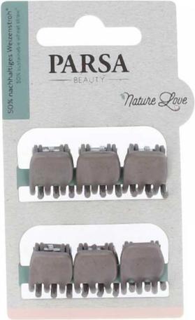 Immagine prodotto Parsa Beauty PARSA Nature Love Fermaglio per capelli, tortora Piccolo, 6 pezzi, in paglia di grano (6 pz.)