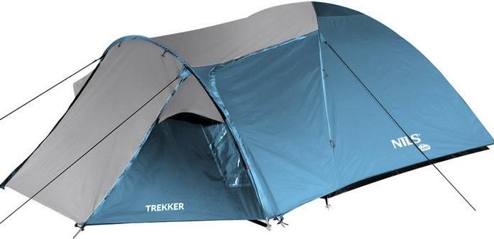 Produktbild Nils Nc6012 Blaues Und Graues Trekker Camp Campingzelt (Tunnelzelt, 4.60 kg, 4 Personen)