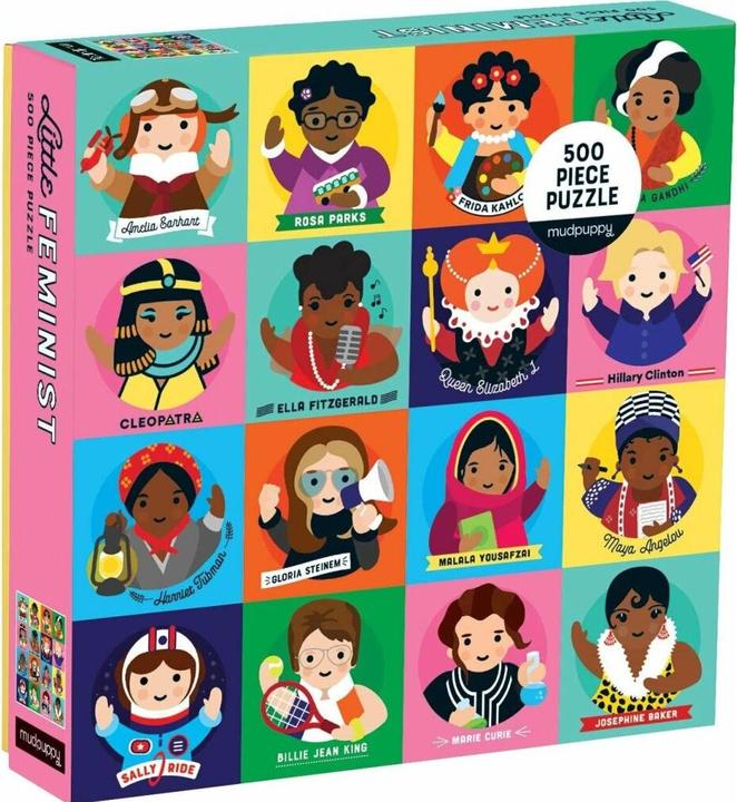 Actual product image Mudpuppy Little Feminist 500 Piece Family Puzzle (500 pieces)