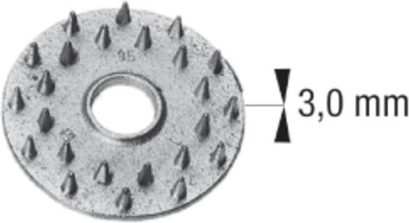 Actual product image Geka Wood connector C11- 50 galvanised on one side ( disc dowel ) (50 pcs.)