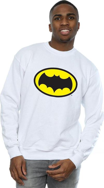 Actual product image Mens Batman TV Series Logo Cotton Sweatshirt (XL)