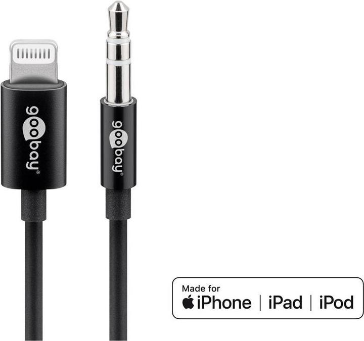 Produktbild Goobay 3.5mm Klinke – Lightning (1 m, 3.5mm Klinke (AUX), Lightning)