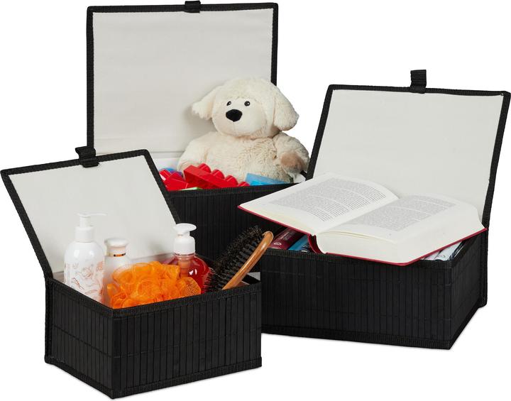 Produktbild Relaxdays Aufbewahrungskorb (3 x, 33 x 25.5 x 15 cm)