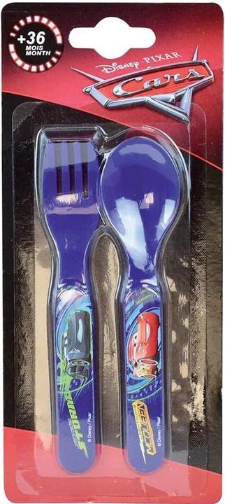 Actual product image glass dinnerware set soup plate, straw glass, 2 sets of children's cutlery jemini disney cars
