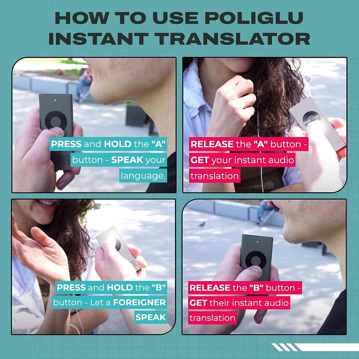 Produktbild Poliglu Instant Two-Way Language Translator