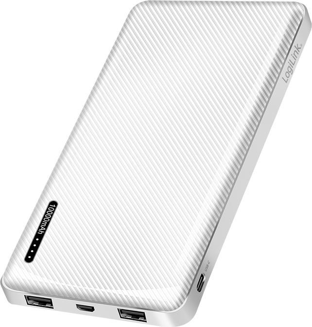 LogiLink POWERBANK PA0316, 10.000mAh, 2-fach USB-A Ausgang (10000 mAh, 12 W)