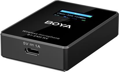 Actual product image Boya BY-EM5-K1 - UHF-Kit 1x Transmitter / 1x Receiver (BY-EM5-K1)