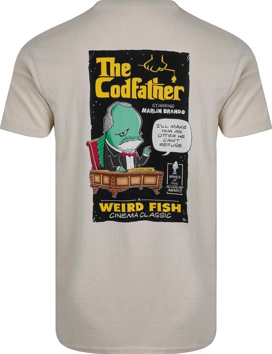 Actual product image Weird Fish Mens Codfather Back Print T-Shirt (M)