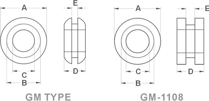 Actual product image Tru Components TC-GMR1108203 Cable entry open Clamp Ø (max.) 7.8 mm Plat