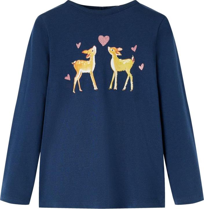Immagine prodotto VidaXL Camicia da bambino a maniche lunghe blu navy 116,Materiale: 95 % cotone (116)