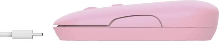 Produktbild Trust Maus Puck Rechargeable Pink (Kabellos)