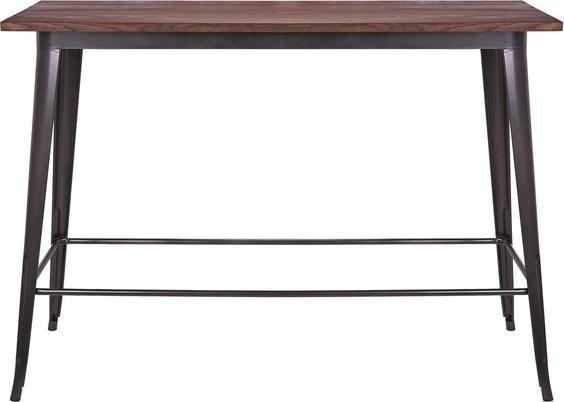 Produktbild Swisshandel24 Bartisch, Hochtisch Tresentisch, Industrie-Design Ulme Holz FSC-zertifiziert 106x147x60cm vintage sc