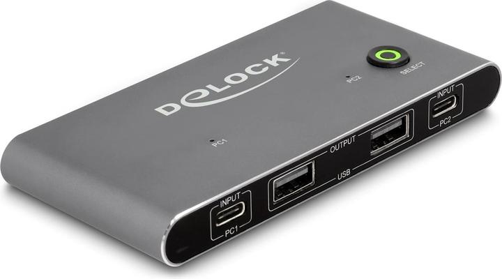 Actual product image Delock USB-C™ KVM switch to HDMI and DisplayPort 8K MST with USB 2.0