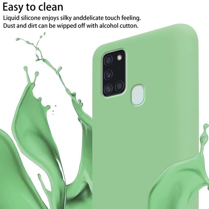Actual product image Cadorabo TPU Cover Mobile Phone Chain Liquid (Samsung Galaxy A21s)