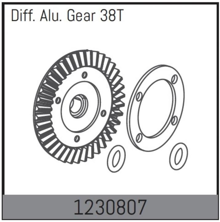 Actual product image Absima Diff.l Crown Gear 38T +Sealing BL-version